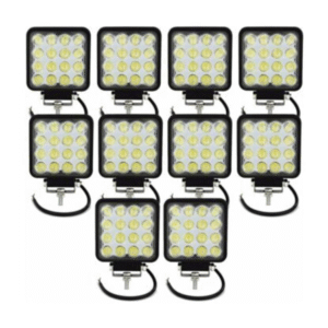 16 Ledli Çalışma Lambası 12-24 Volt Uyumlu 1 Yıl Garanti 10 Adet