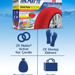 Matte Kar Çorabı - Active Series L