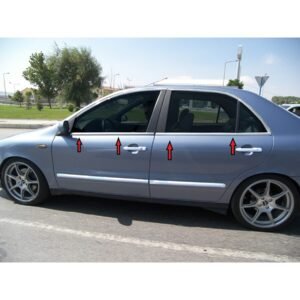 Fiat Marea 1997-2002 Premium Fiat Marea Krom Cam Çıtası 4 Parça