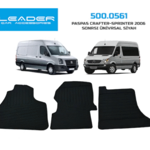 Mercedes Sprinter Minibüs ve Panelvan Kauçuk Rulo Paspas Ön