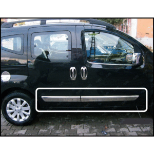 Fiorino/Bipber/Nemo Krom Yan Kapı Çıtası Paslanmaz Çelik 4&nbsp;Parça