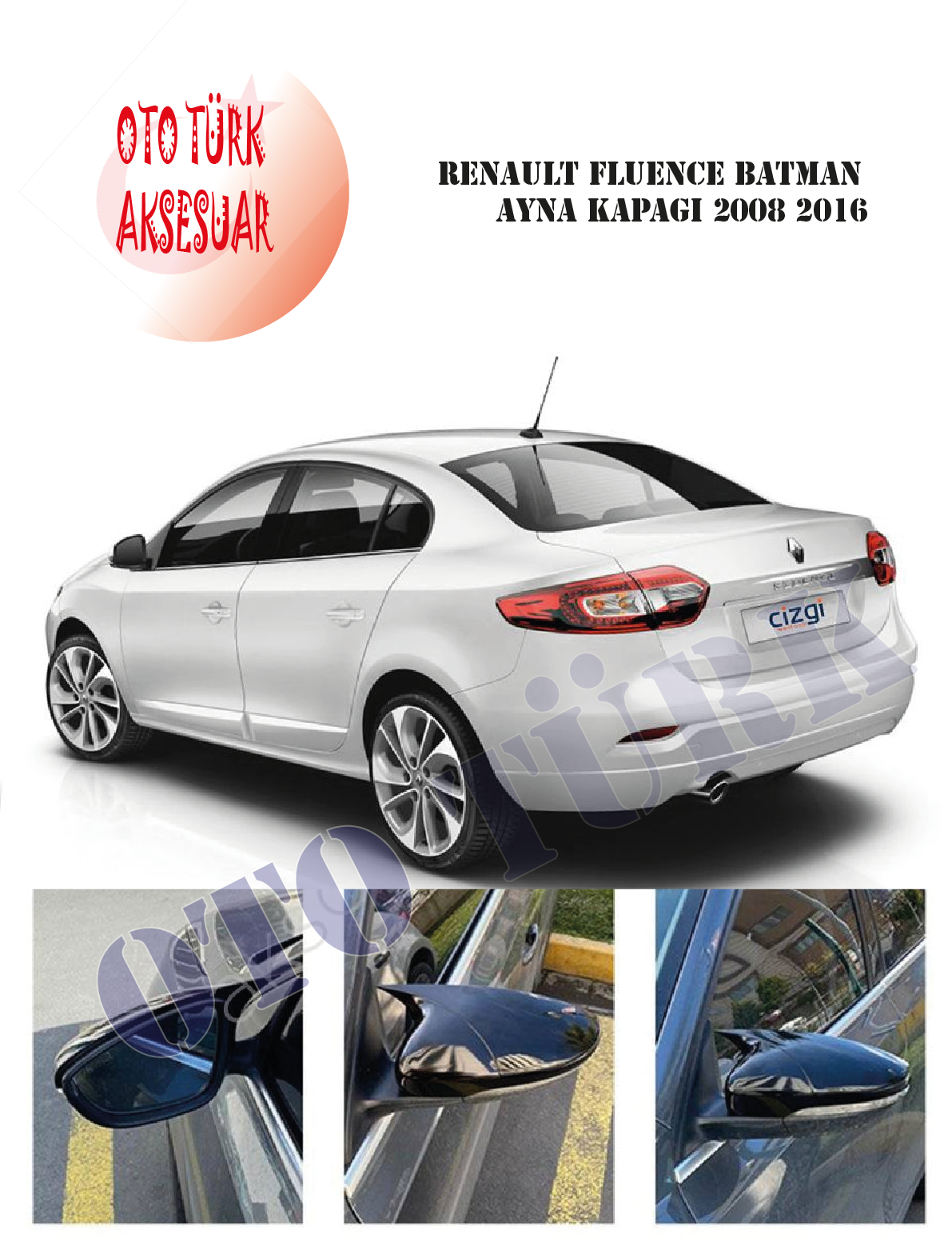 Renault Fluence Yarasa Batman Ayna Kapağı 2008 2016