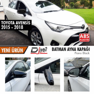 TOYOTA AVENSİS 2015 - 2018 YARASA BATMAN AYNA KAPAĞI PİANO BLACK