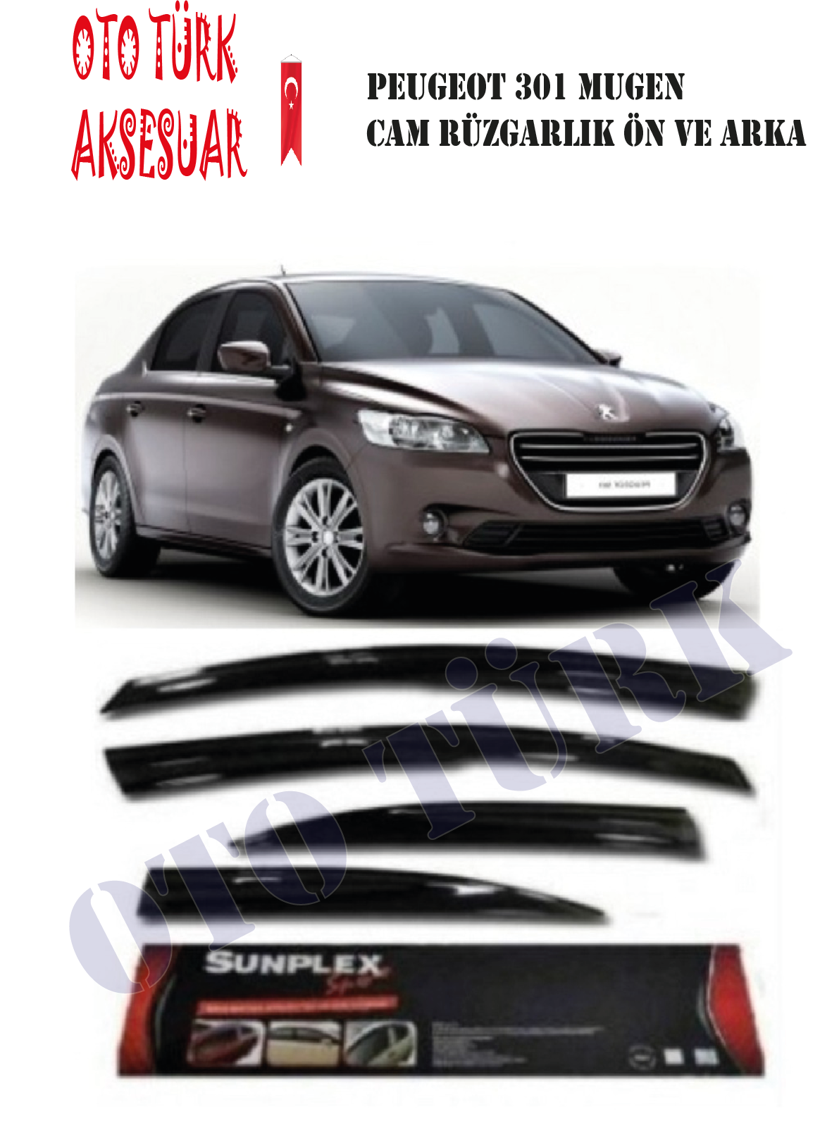Cıtroen Elysee Mugen Cam Rüzgarlığı Ön-Arka