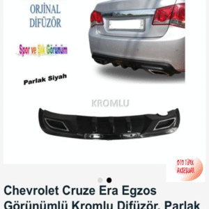 Chevrolet Cruze Difüzör Siyah Boyalı