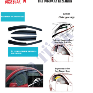 Fıat Doblo 2 Mugen Cam Rüzgarlığı Ön-Arka Sunplex