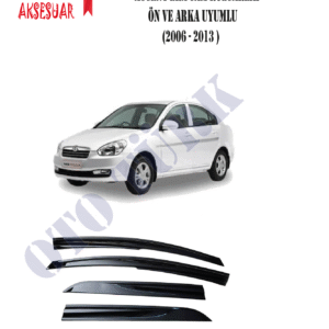 Hyundai Accent Era 2006-2013 Mugen Cam Rüzgarlığı Ön-Arka Sunplex