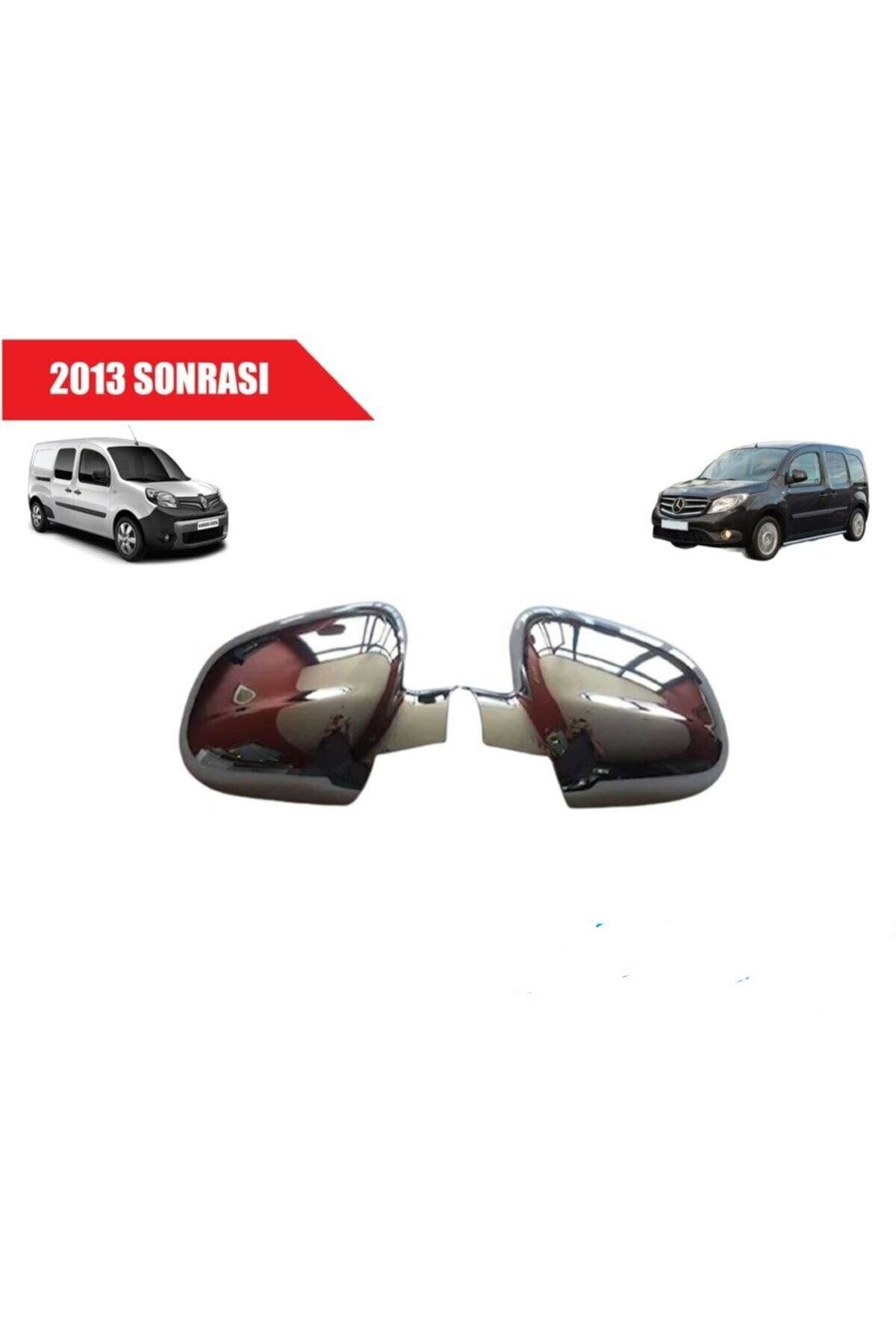 Mercedes Citan Krom Ayna Kapağı 2013 Sonrası Sağ Sol 2 Parça