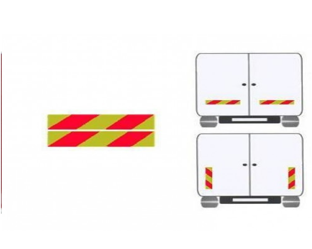 E 37 YÖNETMELİĞE UYGUN KAMYON KASA REFLEKTÖRÜ 2 ADET SAC