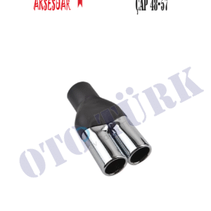Krom Eksoz Ucu Çiftli Çap 48 Cm - 57Cm Kaliteli Paslanmaz