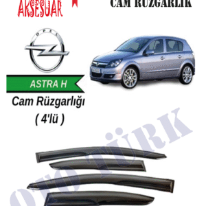 Opel Astra H 2004-2013 Mugen Cam Rüzgarlığı Ön-Arka