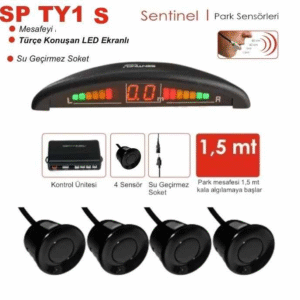 Oto Park Sensörü Led Ekranlı Türkçe Ses İkazlı Siyah Renk 22 mm