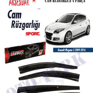 Renault Megane 3 2009 Ve Üstü Mugen Cam Rüzgarlığı Ön-Arka