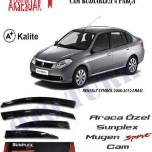 Renault Symbol 2008-2012 Mugen Cam Rüzgarlığı Ön-Arka