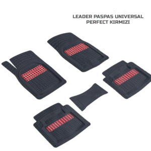 Üniversal 3D Paspas Leader Havuzlu Kırmızı Her Araca Uygun